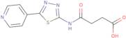 3-{[5-(Pyridin-4-yl)-1,3,4-thiadiazol-2-yl]carbamoyl}propanoic acid