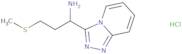 3-(Methylthio)-1-[1,2,4]triazolo[4,3-a]pyridin-3-ylpropan-1-amine hydrochloride