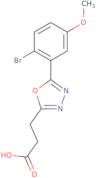 3-[5-(2-Bromo-5-methoxyphenyl)-1,3,4-oxadiazol-2-yl]propanoic acid