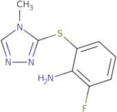 2-Fluoro-6-[(4-methyl-4H-1,2,4-triazol-3-yl)sulfanyl]aniline