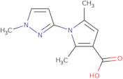 2,5-Dimethyl-1-(1-methyl-1H-pyrazol-3-yl)-1H-pyrrole-3-carboxylic acid