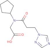 2-[N-Cyclopentyl-3-(1H-1,2,4-triazol-1-yl)propanamido]acetic acid