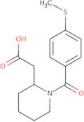 2-{1-[4-(Methylsulfanyl)benzoyl]piperidin-2-yl}acetic acid