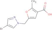 5-[(4-Bromo-1H-pyrazol-1-yl)methyl]-2-methylfuran-3-carboxylic acid