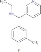 Ethyl[(4-fluoro-3-methylphenyl)(pyridin-3-yl)methyl]amine