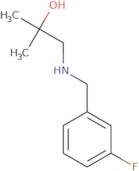 1-{[(3-Fluorophenyl)methyl]amino}-2-methylpropan-2-ol