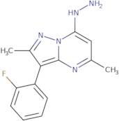 3-(2-Fluorophenyl)-7-hydrazino-2,5-dimethylpyrazolo[1,5-a]pyrimidine