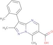 2,7-Dimethyl-3-(2-methylphenyl)pyrazolo[1,5-a]pyrimidine-6-carboxylic acid