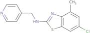 6-Chloro-4-methyl-N-(pyridin-4-ylmethyl)-1,3-benzothiazol-2-amine