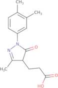 3-[1-(3,4-Dimethylphenyl)-3-methyl-5-oxo-4,5-dihydro-1H-pyrazol-4-yl]propanoic acid