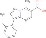 3-(2-Fluorophenyl)-2,7-dimethylpyrazolo[1,5-a]pyrimidine-6-carboxylic acid