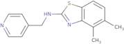 4,5-Dimethyl-N-(pyridin-4-ylmethyl)-1,3-benzothiazol-2-amine