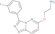 (2-{[3-(3-Fluorophenyl)[1,2,4]triazolo[4,3-b]pyridazin-6-yl]oxy}ethyl)amine