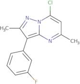 7-Chloro-3-(3-fluorophenyl)-2,5-dimethylpyrazolo[1,5-a]pyrimidine