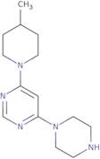 4-(4-Methylpiperidin-1-yl)-6-piperazin-1-ylpyrimidine