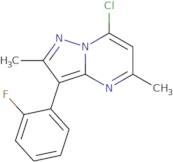 7-Chloro-3-(2-fluorophenyl)-2,5-dimethylpyrazolo[1,5-a]pyrimidine