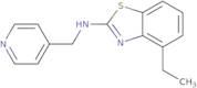 4-Ethyl-N-(pyridin-4-ylmethyl)-1,3-benzothiazol-2-amine