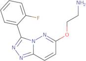 (2-{[3-(2-Fluorophenyl)[1,2,4]triazolo[4,3-b]pyridazin-6-yl]oxy}ethyl)amine