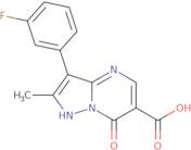 3-(3-Fluorophenyl)-2-methyl-7-oxo-4,7-dihydropyrazolo[1,5-a]pyrimidine-6-carboxylic acid