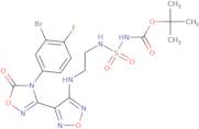 tert-Butyl N-(2-((4-(4-(3-bromo-4-fluorophenyl)-5-oxo-4,5-dihydro-1,2,4-oxadiazol-3-yl)-1,2,5-oxadiazol-3-yl)amino)ethyl)sulfamoylca rbamate
