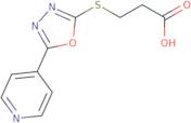 3-{[5-(Pyridin-4-yl)-1,3,4-oxadiazol-2-yl]sulfanyl}propanoic acid