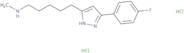 {5-[3-(4-Fluorophenyl)-1H-pyrazol-5-yl]pentyl}(methyl)amine dihydrochloride