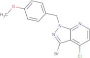 3-bromo-4-chloro-1-[(4-methoxyphenyl)methyl]-1h-pyrazolo[3,4-b]pyridine