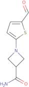 1-(5-Formylthiophen-2-yl)azetidine-3-carboxamide