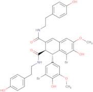 rel-(1R,2S)-8-Bromo-1-(3-bromo-4-hydroxy-5-methoxyphenyl)-1,2-dihydro-7-hydroxy-N2,N3-bis[2-(4-hyd…