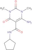 6-Amino-5-[(cyclopentanecarbonyl)amino]-1,3-dimethyl uracil