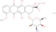 7(O)-(3-Amino-2,3,6-Trideoxy-2-Fluorotalopyranosyl)Adriamycinone hydrochloride