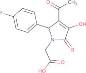 3-Acetyl-2-(4-fluorophenyl)-2,5-dihydro-4-hydroxy-5-oxo-1H-pyrrole-1-acetic acid