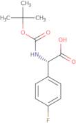 (alphaS)-α-[[(1,1-Dimethylethoxy)carbonyl]amino]-4-fluorobenzeneacetic acid