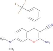 2-Amino-7-(Dimethylamino)-4-[3-(Trifluoromethyl)Phenyl]-4H-Chromene-3-Carbonitrile