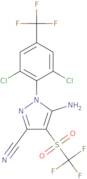 5-Amino-1-[2,6-dichloro-4-(trifluoromethyl)phenyl]-4-(trifluoromethylsulfonyl)pyrazole-3-carbonitrile