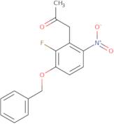 3-Acetylmethyl-1-benzyloxy-2-fluoro-4-nitrobenzene