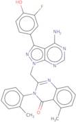 2-[[4-Amino-3-(3-fluoro-4-hydroxyphenyl)-1H-pyrazolo[3,4-d]pyrimidin-1-yl]methyl]-5-methyl-3-(2-methylphenyl)-4(3H)-quinazolinone