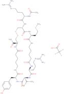 Ac-Arg-Cys-Met-5-aminopentanoyl-Arg-Val-Tyr-5-aminopentanoyl-Cys-NH2 trifluoroacetate salt (Disulfide bond)