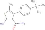 2-Amino-4-(4-tert-butylphenyl)-5-methylthiophene-3-carboxamide