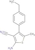 2-Amino-4-(4-ethylphenyl)-5-methylthiophene-3-carbonitrile