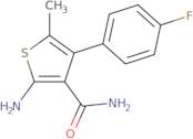 2-Amino-4-(4-fluorophenyl)-5-methylthiophene-3-carboxamide