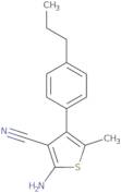 2-Amino-5-methyl-4-(4-propylphenyl)thiophene-3-carbonitrile
