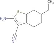 2-Amino-6-ethyl-4,5,6,7-tetrahydro-1-benzothiophene-3-carbonitrile