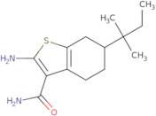 2-Amino-6-(1,1-dimethylpropyl)-4,5,6,7-tetrahydro-1-benzothiophene-3-carboxamide