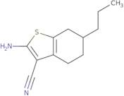 2-Amino-6-propyl-4,5,6,7-tetrahydro-1-benzothiophene-3-carbonitrile