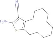 2-Amino-4,5,6,7,8,9,10,11,12,13-decahydrocyclododeca[b]thiophene-3-carbonitrile