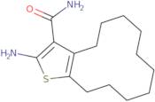 2-Amino-4,5,6,7,8,9,10,11,12,13-decahydrocyclododeca[b]thiophene-3-carboxamide