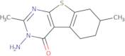 3-Amino-2,7-dimethyl-5,6,7,8-tetrahydro[1]benzothieno[2,3-d]pyrimidin-4(3H)-one