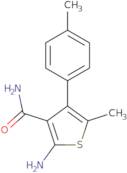 2-Amino-5-methyl-4-(4-methylphenyl)thiophene-3-carboxamide