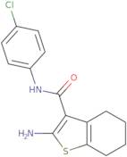 2-Amino-N-(4-chlorophenyl)-4,5,6,7-tetrahydro-1-benzothiophene-3-carboxamide